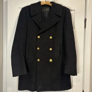 Official US Navy‎ Men's Double-Breasted Wool Bridge Coat